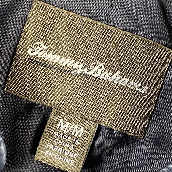 Tommy Bahama Jacket M Blue Quilted Button Front Nylon Lined Lightweight Coat - Picture 2 of 10